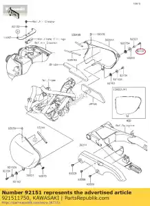 kawasaki 921511750 ?ruba vn1500-l1 - Dół