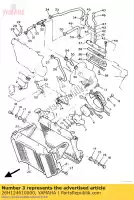 26H124610000, Yamaha, radiator assy yamaha xvz xvztd venture royal 1300 12 13, Nieuw