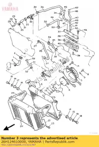 Yamaha 26H124610000 conjunto de radiador - Lado inferior