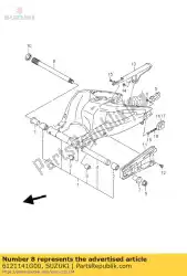 schacht, rr swgarm van Suzuki, met onderdeel nummer 6121141G00, bestel je hier online: