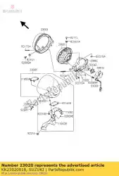 Aquí puede pedir tuerca, 4 mm de Suzuki , con el número de pieza KK23020018: