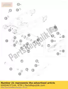 ktm 60004037144 achterbrugbout cpl. 05 - Onderkant