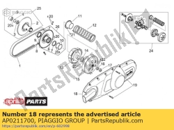 Aprilia AP0211700, Tampa do variador, OEM: Aprilia AP0211700