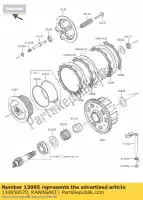 130950070, Kawasaki, casa-comp-acoplamento zr750l7f Kawasaki Z E Version ABS 750 800 M L R ZR750 D E-Version B C A Sugomi Edition Special ZR800 F, Novo