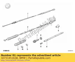 Ici, vous pouvez commander le câble de starter auprès de BMW , avec le numéro de pièce 32731451638: