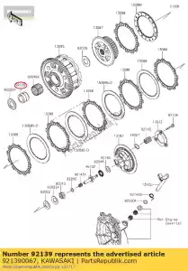 kawasaki 921390067 casquillo zx1000-c1h - Lado inferior