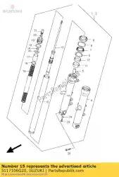 Here you can order the spring,front from Suzuki, with part number 5117106G20: