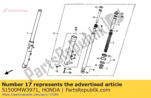 Honda 51500MW3971 zestaw widelca, l fr - Dół