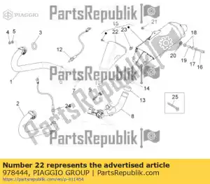 Piaggio Group 978444 guarda - Lado inferior