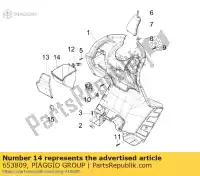 653809, Piaggio Group, Scatola degli oggetti piaggio x 125 250 300 2008 2009, Nuovo