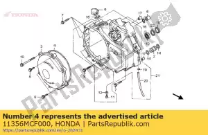 Honda 11356MCF000 gasket, clutch cover - Bottom side