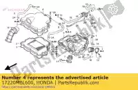 17220MBL600, Honda, cubierta, caja del filtro de aire honda nt deauville v nt650v 650 , Nuevo
