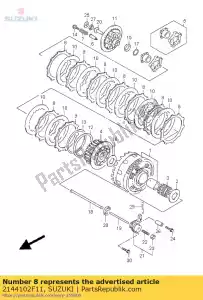 suzuki 2144102F11 plate clutch dr - Bottom side