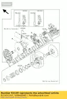 921451187, Kawasaki, ressort, pilote de convertisseur kawasaki kvf300 4x4 prairie kvf360 300 360 , Nouveau