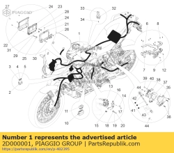 Aprilia 2D000001, Faisceau de câbles, OEM: Aprilia 2D000001