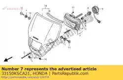 Here you can order the headlight unit comp. From Honda, with part number 33150KSCA21: