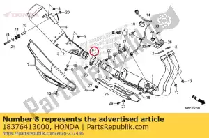 honda 18376413000 banda, rr. silenziatore - Il fondo