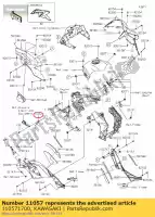 110571700, Kawasaki, 01 wspornik, lewy kawasaki  1000 2019 2020 2021, Nowy