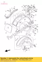 5BNY215141P1, Yamaha, guardabarros delantero comp. yamaha xvs xvsa dragstar classic 650, Nuevo