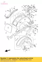 Aquí puede pedir guardabarros delantero comp. De Yamaha , con el número de pieza 5BNY215141P1: