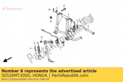 Aquí puede pedir tubo, pivote del soporte principal de Honda , con el número de pieza 50526MT3000: