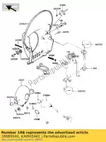 186B0640, Kawasaki, bolt-upset-wp kawasaki kdx 250, Nuevo