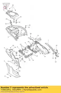 triumph T3901093 odznaka triumf konsoli - Dół