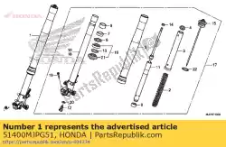 Aquí puede pedir conjunto de horquilla, r. Fr. De Honda , con el número de pieza 51400MJPG51: