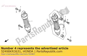 Honda 52498KR3631 arbusto, amortiguador - Lado inferior