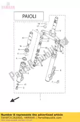 Here you can order the tube outer left from Yamaha, with part number 5WWF31262000: