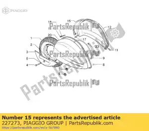 Piaggio Group 227273 emballage - La partie au fond