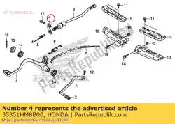Here you can order the stay, stop switch from Honda, with part number 35351HM8B00: