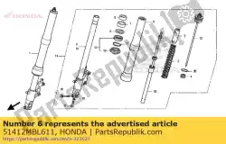 Here you can order the ring, back up from Honda, with part number 51412MBL611: