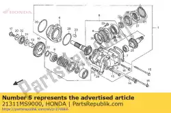 Aquí puede pedir cuña, eje de transmisión final (0 de Honda , con el número de pieza 21311MS9000: