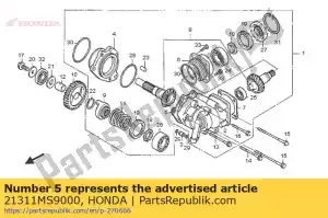 Honda 21311MS9000 shim, final driveshaft (0 - Bottom side