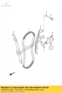 Suzuki 1283013G00 regelaar assy, ??t - Onderkant