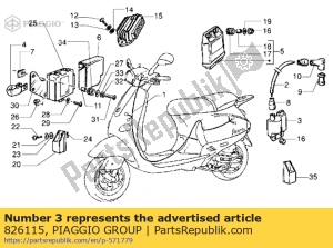 aprilia 826115 unidade de controle eletrônico - Lado esquerdo