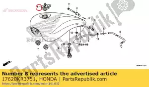 honda 17620KR3751 tappo, riempimento carburante - Il fondo