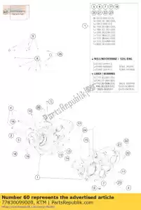 ktm 77830099000 zestaw uszczelek 350 sx-f - Dół