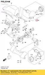 Here you can order the lamp assy,rear from Suzuki, with part number 3560338AH0: