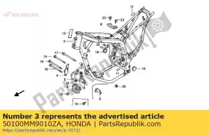 Honda 50100MM9010ZA carrosserie * nh146m * - La partie au fond