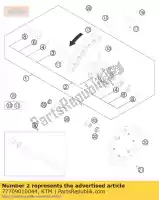 77709010044, KTM, moyeu de roue avant cpl. ktm exc sx xc xcf 125 150 200 250 300 350 450 500 2013 2014 2015, Nouveau