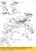 350230448, Kawasaki, fender-rear kawasaki zx10r ninja  winter test edition krt replica abs zx1000 s r zx 10r non zx10rr sl1 my18 2018my zx1002 se 1000 , New