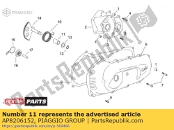 Aprilia AP8206152, Kickstart asbus 15x20x30, OEM: Aprilia AP8206152