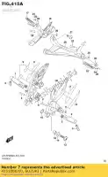 4351008J10, Suzuki, support comp,fr repose-pieds,r suzuki gsxs750az gsxs750a gsxs750za gsxs750ya 750 , Nouveau