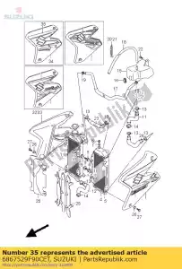 Suzuki 6867529F90CET nastro, radiatore c - Il fondo