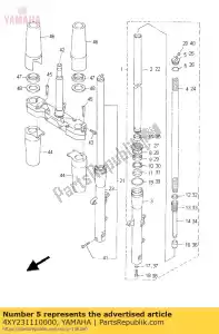 yamaha 4XY231110000 boulon, capuchon - La partie au fond