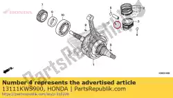 Qui puoi ordinare perno, pistone da Honda , con numero parte 13111KWS900: