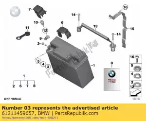 bmw 61211459657 ring - a6,4 - Onderkant