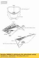 560692166, Kawasaki, patroon, lijkwade, upp, rh kawasaki d tracker 125 , Nieuw